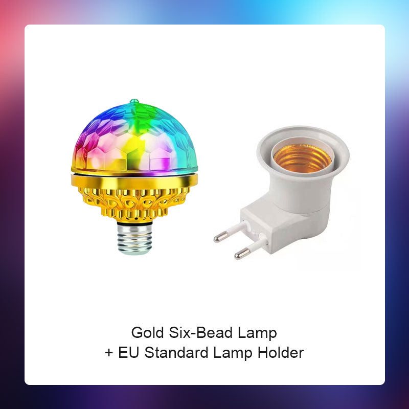 Led Golden Six Beads Colorful Rotating Atmosphere Light