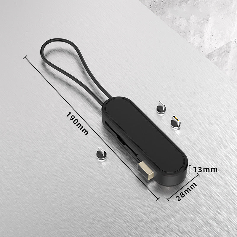 3-in-1-Datenkabel mit magnetischer Absorption