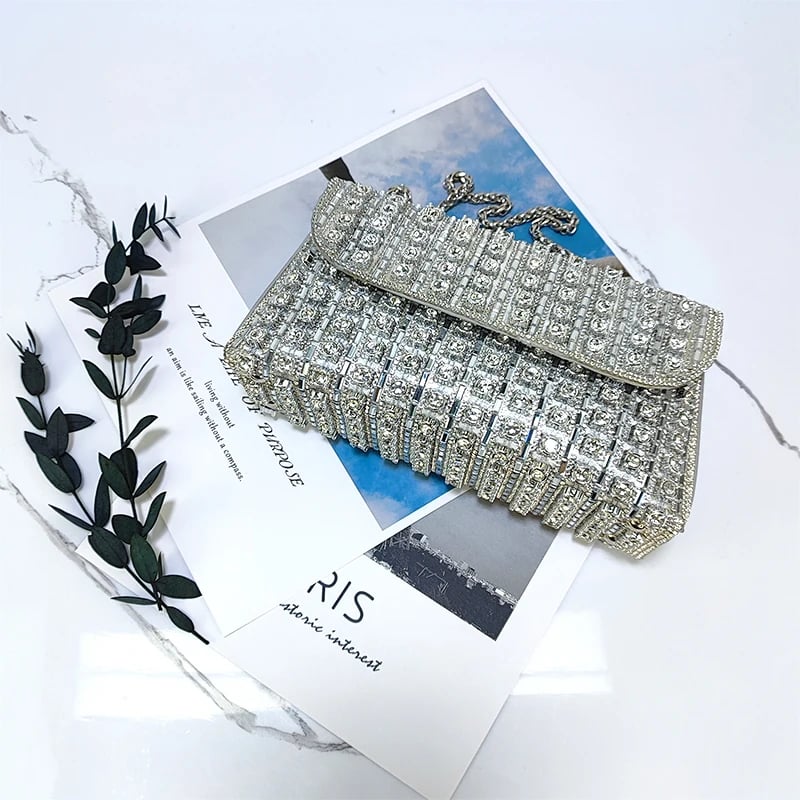 💥LAST DAY SALE 49% OFF-Women's Rhinestone Decorated Evening Bag