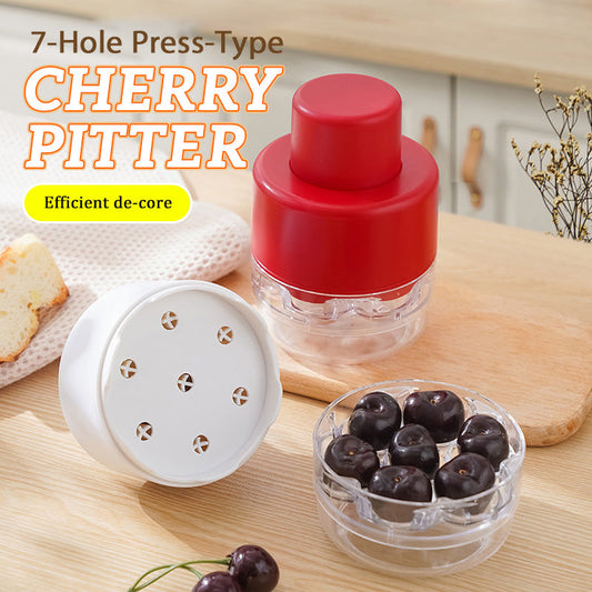 7-Hole Press-Type Cherry Pitter