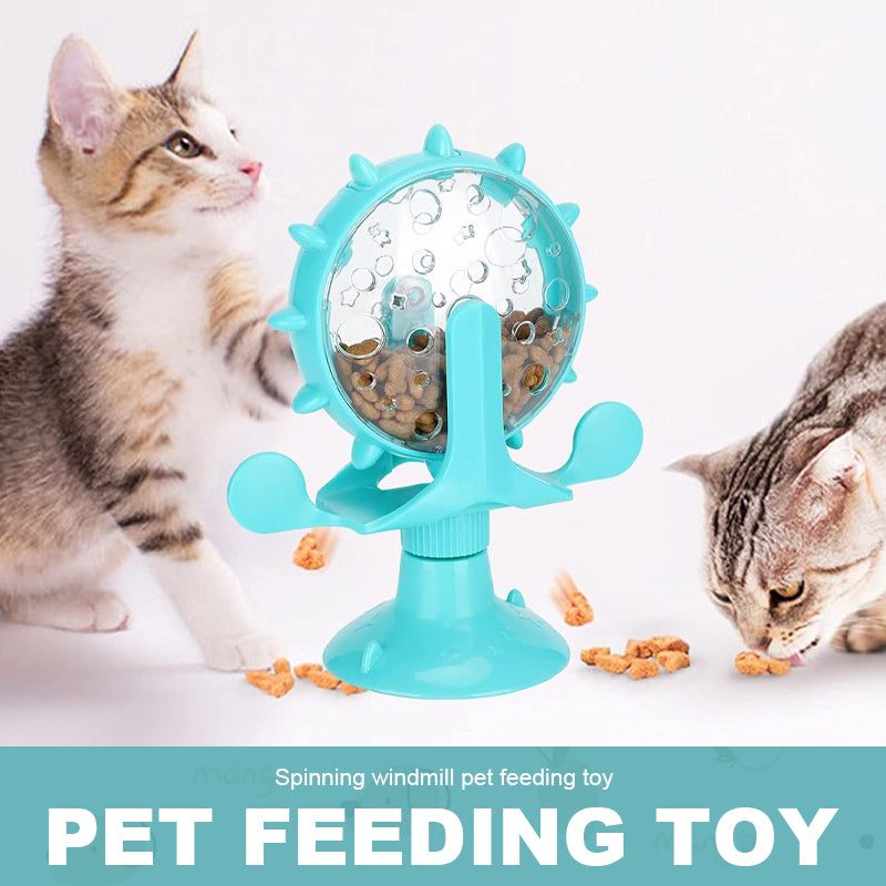 Spinning Windmill Pet Feeding Toy