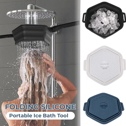 Herramienta portátil plegable de silicona para baño de hielo