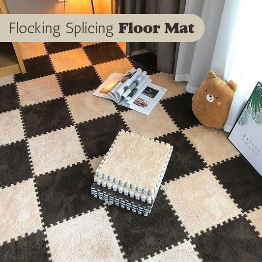 Flocking Splicing Floor Mat