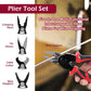Five-In-One Multi-Functional Interchangeable Head Pliers For Wire Stripping