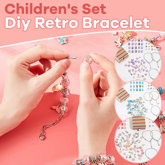 Conjunto de pulsera retro de bricolaje para niños de alta calidad