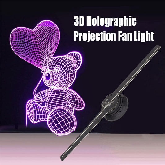 3D Holographic Projection Fan Light