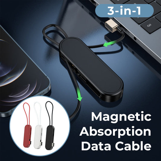 Three-in-One Magnetic Absorption Data Cable