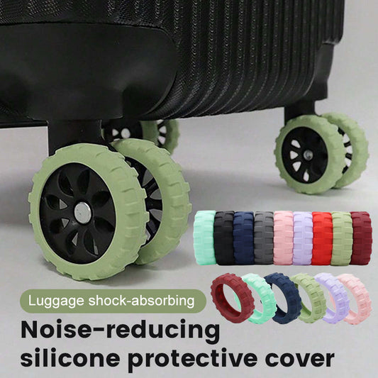 Reusable Anti-wear Luggage Wheels Protector Cover Set (8PCS)