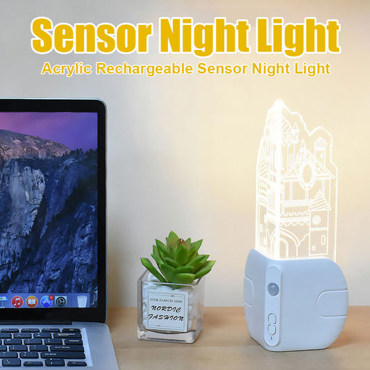 Wiederaufladbares Sensor-Nachtlicht aus Acryl