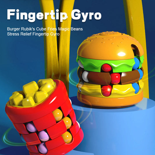 Fries-Burger Creative Magic Bean Cube