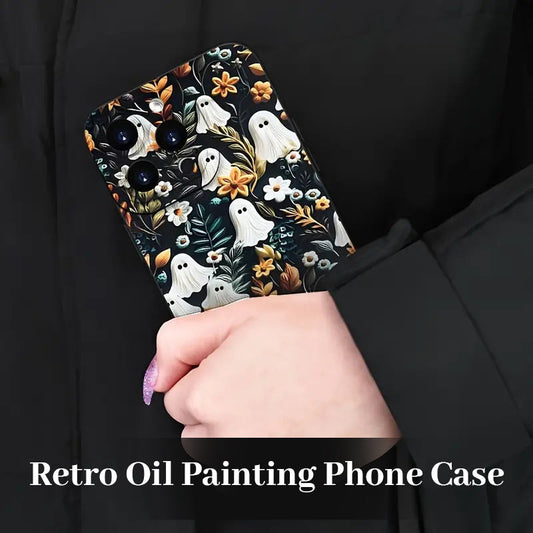 Funda para teléfono con pintura al óleo retro