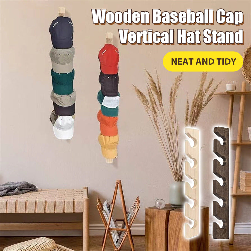 Handmade Wooden Baseball Cap Display Stand