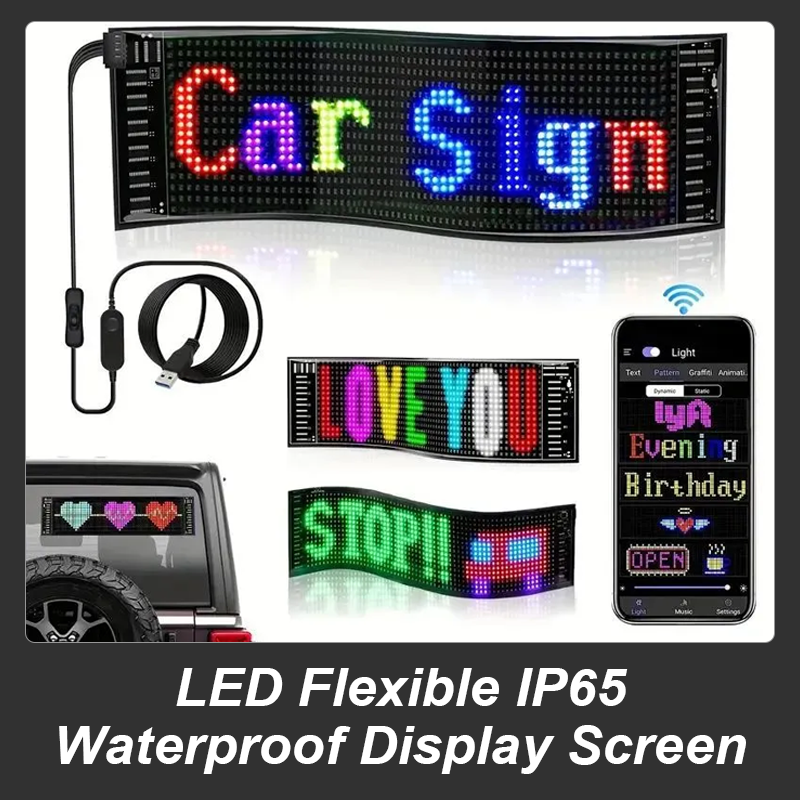 LED Flexible IP65 Waterproof Display Screen