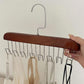 Elegant Wooden Scarf and Tie Organizer