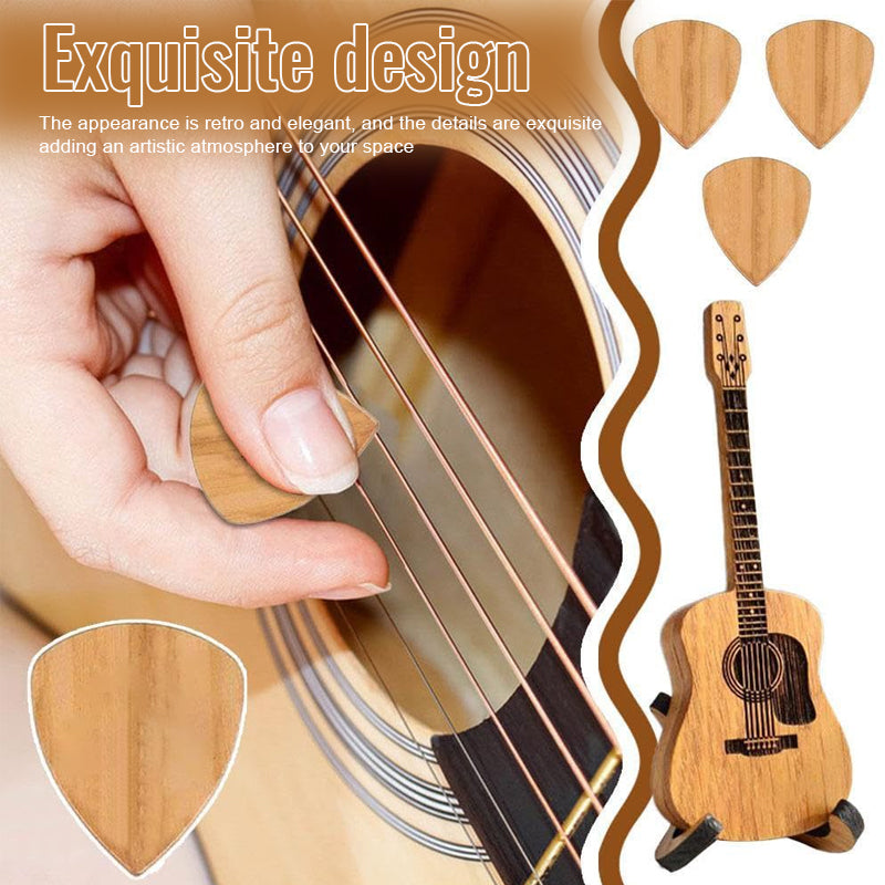 Portapúas de madera con forma de guitarra 