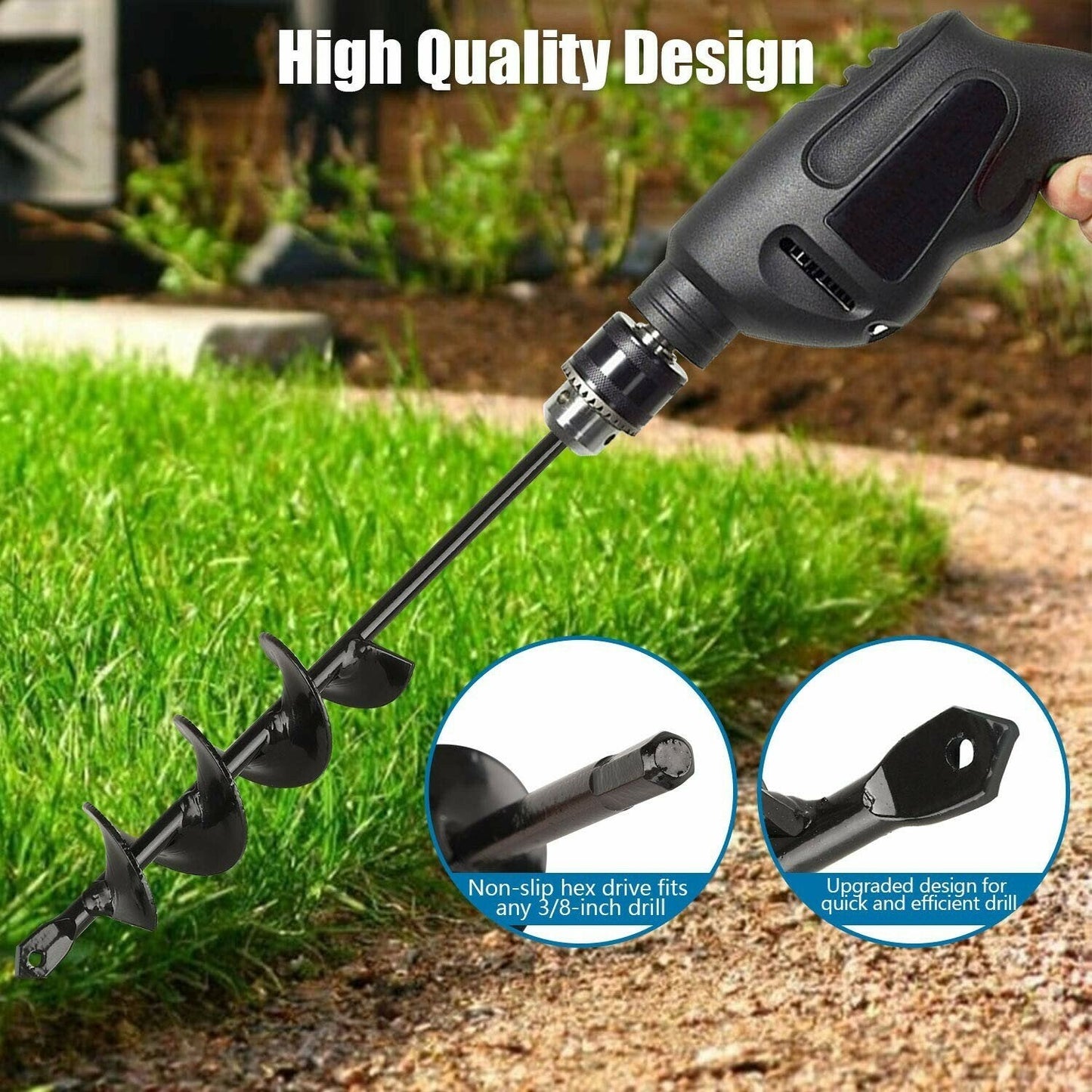 💥Easy Gardening Auger Spiral Drill Bit