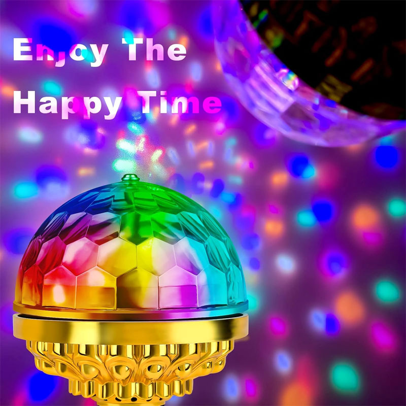 Led Golden Six Beads Colorful Rotating Atmosphere Light