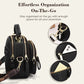 Classic Multifunctional Compartments Adjustable Wide Shoulder Strap Pu Leather Crossbody Bag