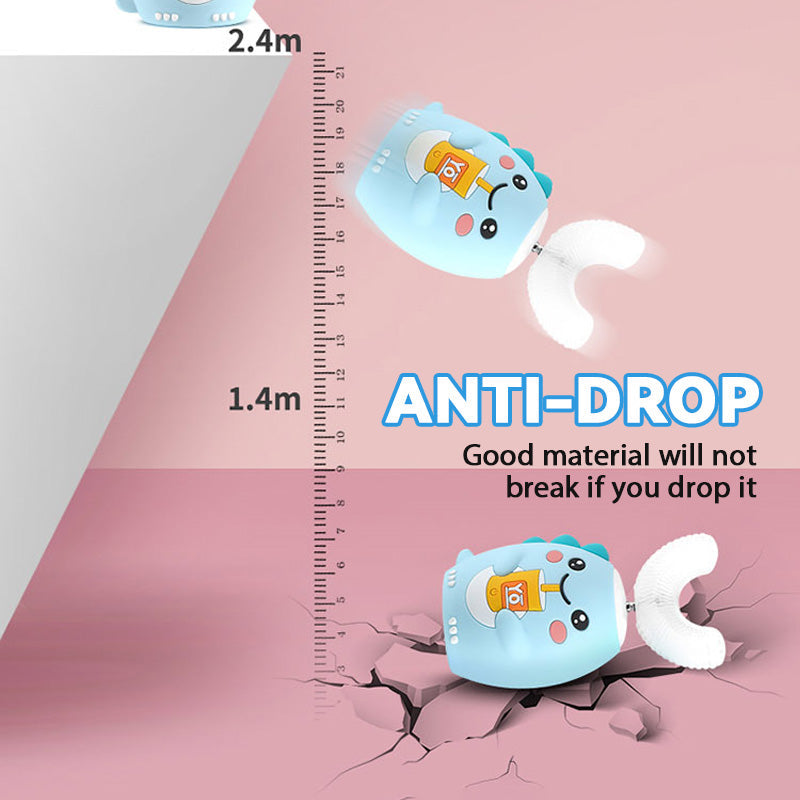 Cepillo de dientes eléctrico en forma de U para niños