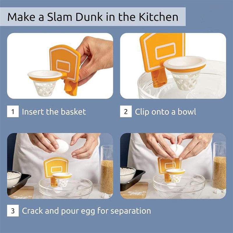 Kitchen Basketball Hoop Egg Yolk Separator