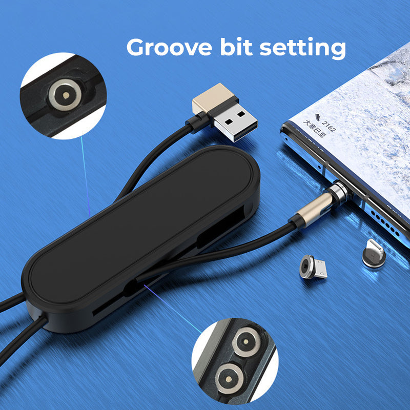 Three-in-One Magnetic Absorption Data Cable