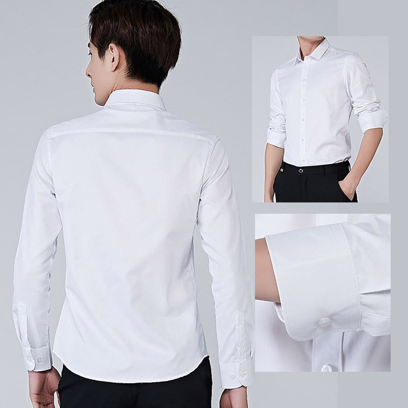 Men's Business Casual Waterproof And Stain Resistant Shirt