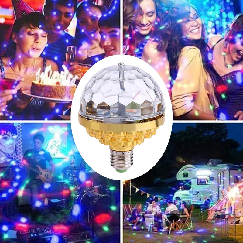 Led Golden Six Beads Colorful Rotating Atmosphere Light