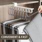 Pull-Out Slide Rail Pants Rack