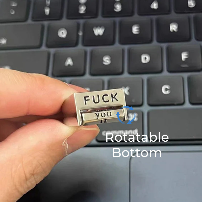 Funny Rotating 'FUCK' Ring