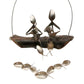 Handmade Fishing Man Spoon Wind Chime