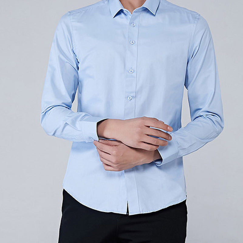 Men's Business Casual Waterproof And Stain Resistant Shirt