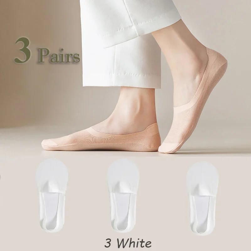 🍀Summer Sale🍀Invisible Non-slip Ice Silk Socks