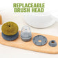 Push-type Automatic Liquid Adding Pot Washing Brush Cleaning Brush Steel Wire Ball