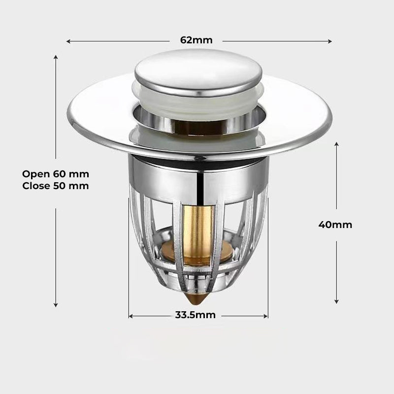 Universal Bathroom Sink Bounce Up Drain Filter