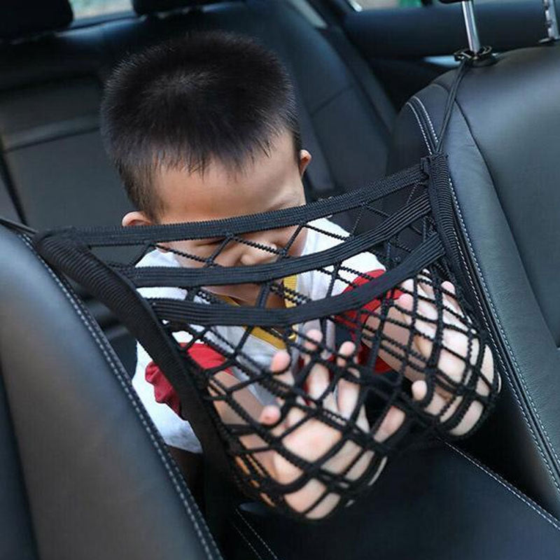 Netztasche zur zentralen Aufbewahrung im Auto 