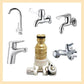 Universal 3-In-1 Brass Hose Connection Set