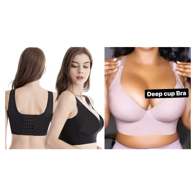 🔥Fashion Deep Cup Bra🔥Bra with shapewear incorporated (Size runs the same as regular bras)