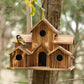 6 Hole Handmade Bird House - GIFT FOR NATURE LOVERS