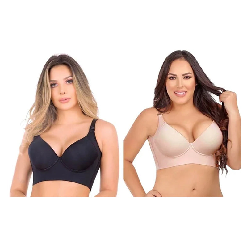 🔥Fashion Deep Cup Bra🔥Bra with shapewear incorporated (Size runs the same as regular bras)