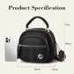 Classic Multifunctional Compartments Adjustable Wide Shoulder Strap Pu Leather Crossbody Bag