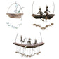 Handmade Fishing Man Spoon Wind Chime