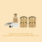 Universal 3-In-1 Brass Hose Connection Set