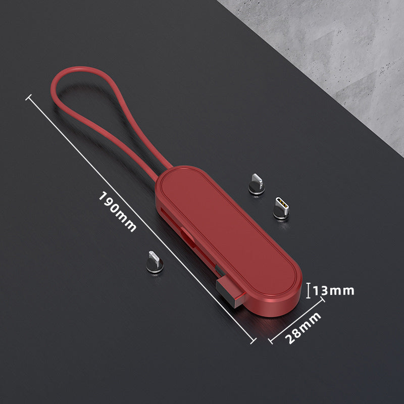 3-in-1-Datenkabel mit magnetischer Absorption