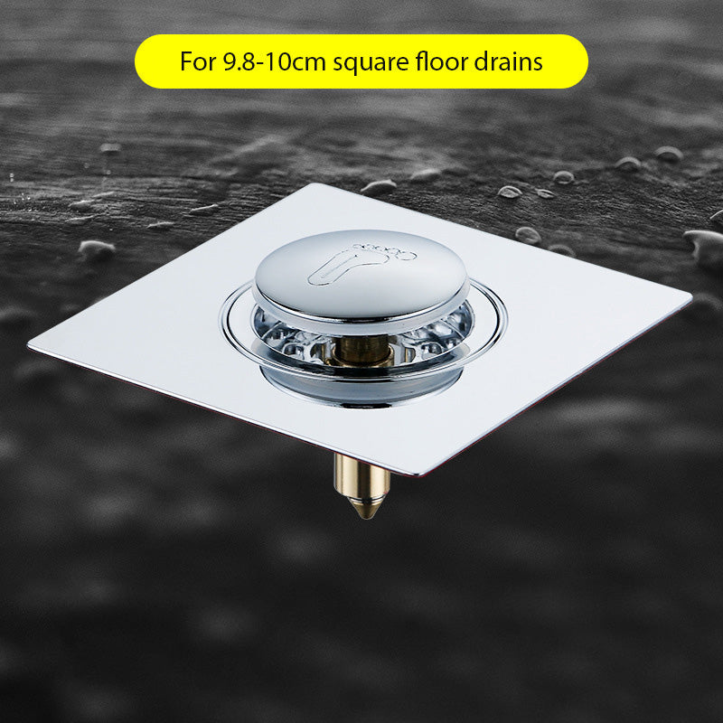 Deodorant Foot-Operated Floor Drain Cover
