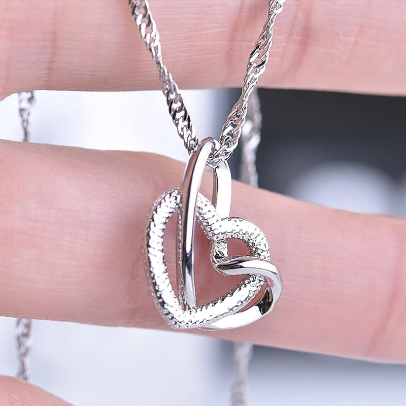 💕Collar de corazón entrelazado: madre e hija 👩👧 Unidas para siempre