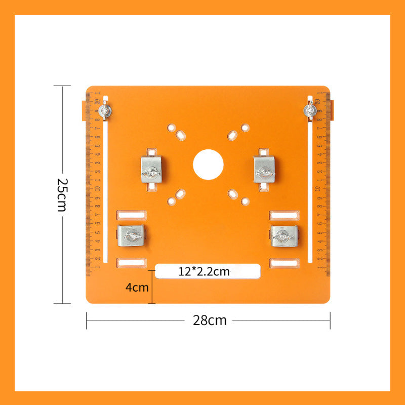 Placa base para máquina de corte sin taladrar