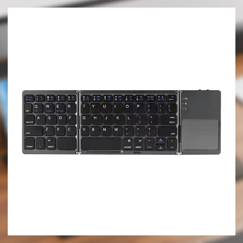 Teclado Bluetooth inalámbrico de tres pliegues