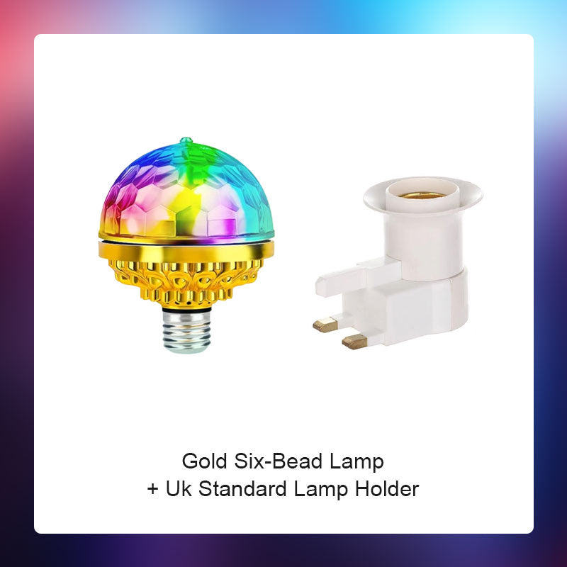 Led Golden Six Beads Colorful Rotating Atmosphere Light