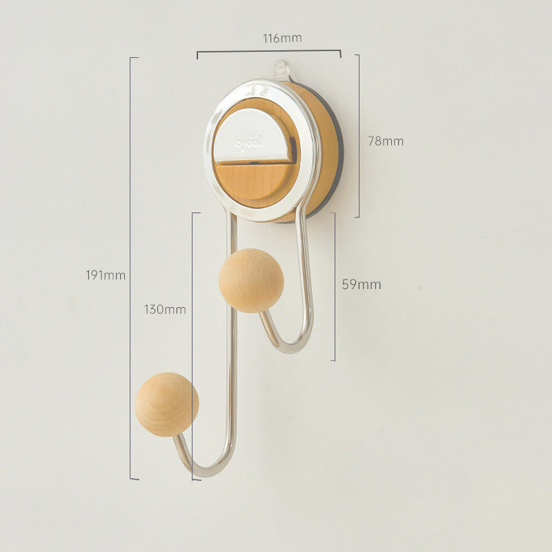 Wooden Suction Cup Hook