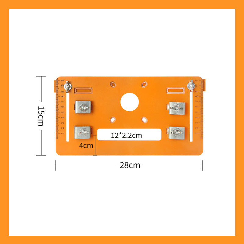 Placa base para máquina de corte sin taladrar